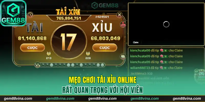 Mẹo chơi tài xỉu online rất quan trọng với hội viên 